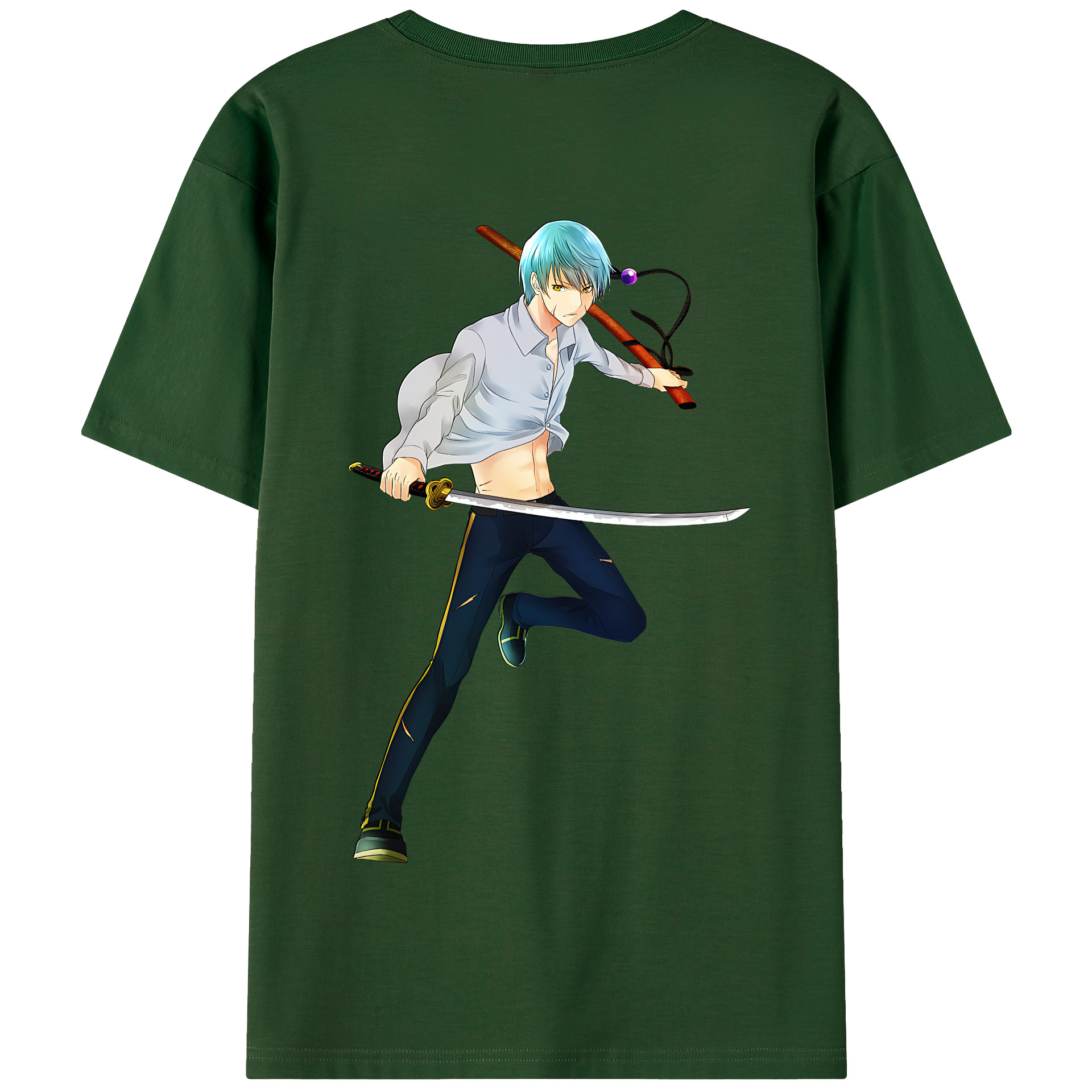 （画像用） 刀剣乱舞 Touken Ranbu 綿100％半袖Tシャツ（背面プリント）